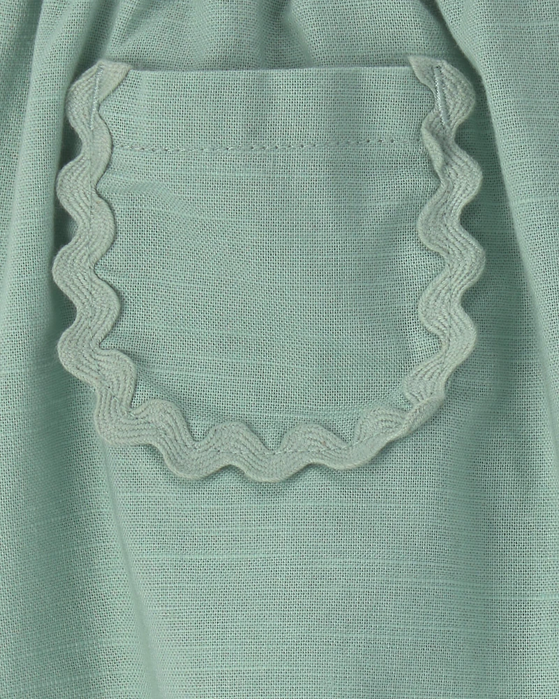 Baby Girl Pocket Skort - Green