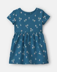 Toddler Girl Floral Short-Sleeve Dress