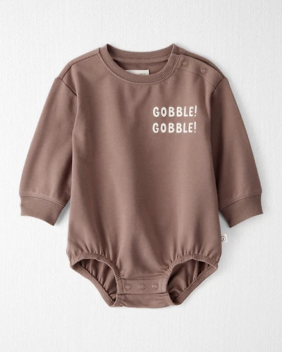 Baby Organic Cotton Gobble French Terry Bubble