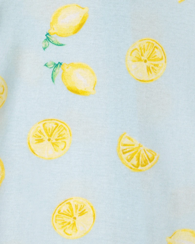 Toddler 2-Pack Lemon Snug Fit 1-Piece Pyjama Set - Yellow/Blue
