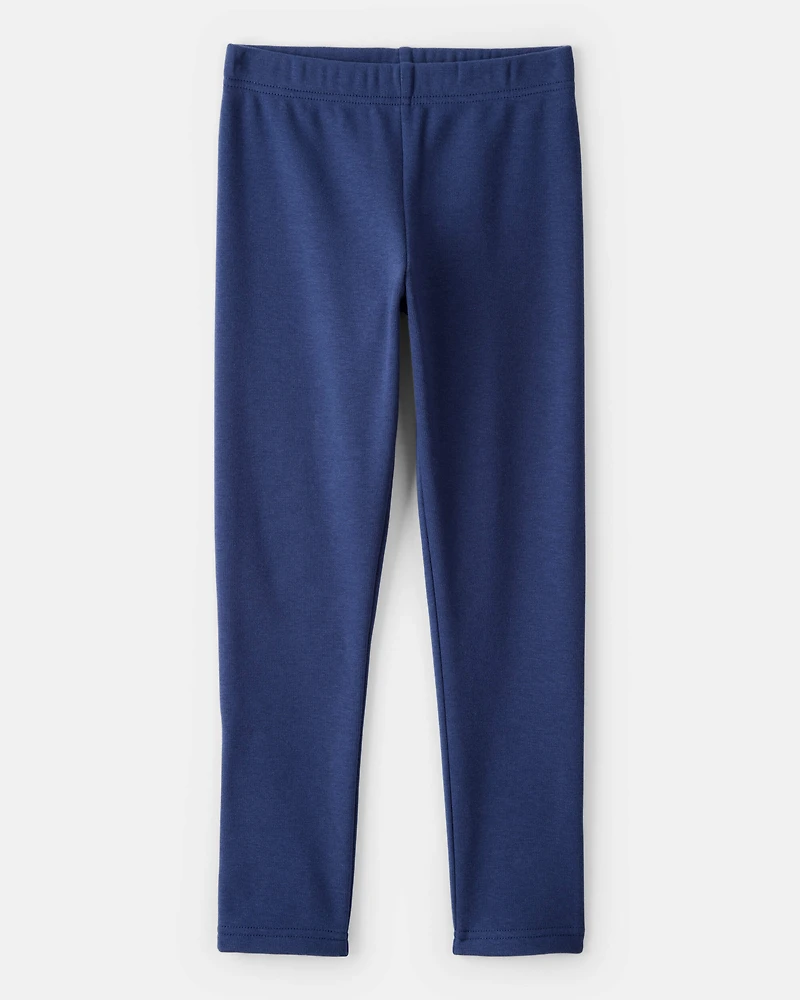 Girls Pull-On Stretch Cozy Leggings - Blue