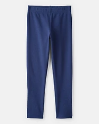 Girls Pull-On Stretch Cozy Leggings - Blue