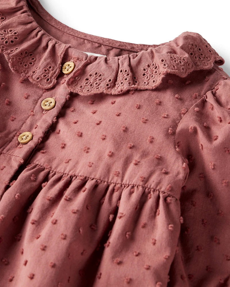 Baby Girl Organic Cotton Prairie Bubble