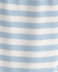 Baby Organic Cotton Striped Footed Pants