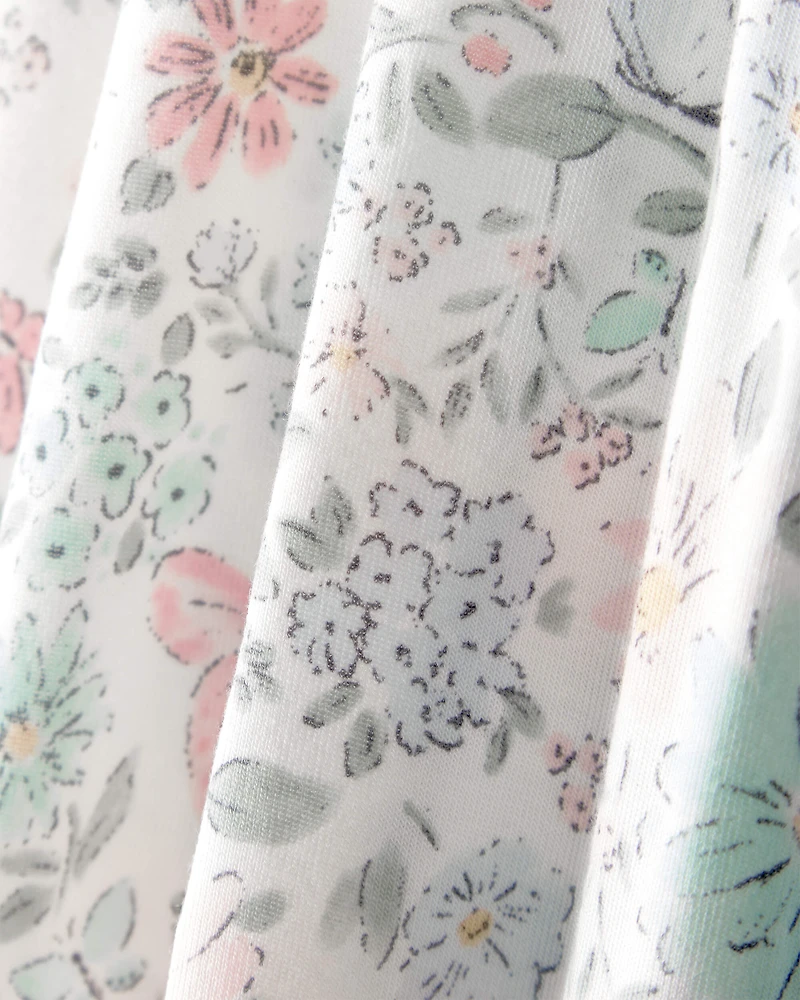 Baby Girl 2-Pack Butterfly Garden PurelySoft Sleeper Gowns - Pink