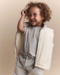 Toddler Girl Dolman-Sleeve Miriam Tee - Heather Grey