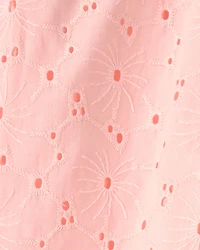 Toddler Girl Floral Eyelet Pants - Pink
