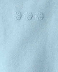 Baby Girl Flowers French Terry Pullover Sweatshirt - Blue