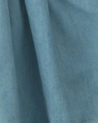 Girls Chambray Denim Skort - Indigo