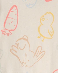 Baby Easter Bunny Snug Fit 2-Piece Pyjamas Set - Cream