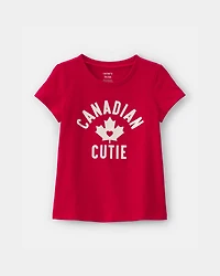 Toddler Girl Canadian Cutie Short-Sleeve Tee - Red