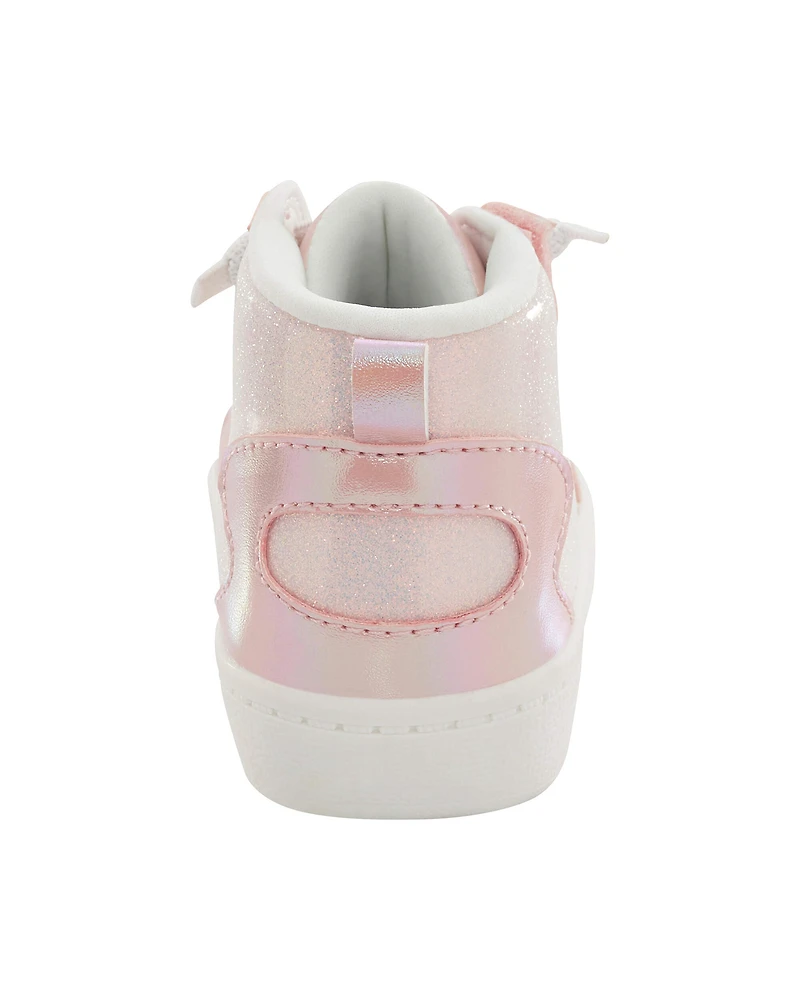 Kid Metallic High-Top Sneakers