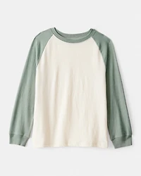Boys Long-Sleeve Raglan Tee - Green