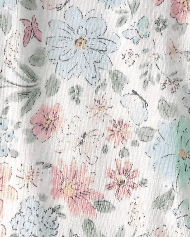 Baby Girl Butterfly Garden 2-Way Zip PurelySoft Sleeper