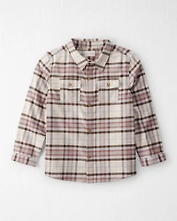 Boys Organic Cotton Button-Front Flannel