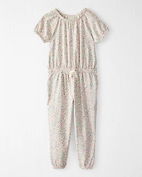 Toddler Organic Cotton Floral-Print Jumpsuit