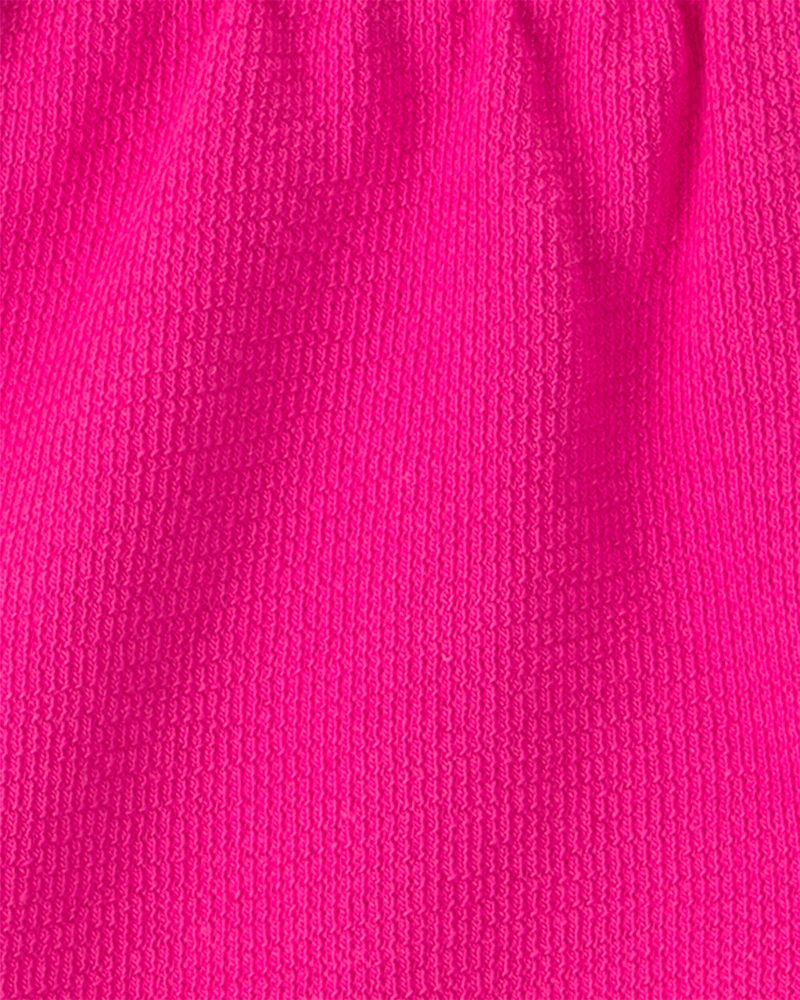 Baby Girl Drawstring Shorts - Pink