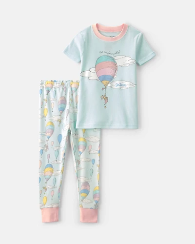 Toddler Girl 2-Piece Dr. Seuss™ Short-Sleeve Snug Fit Pyjama Set