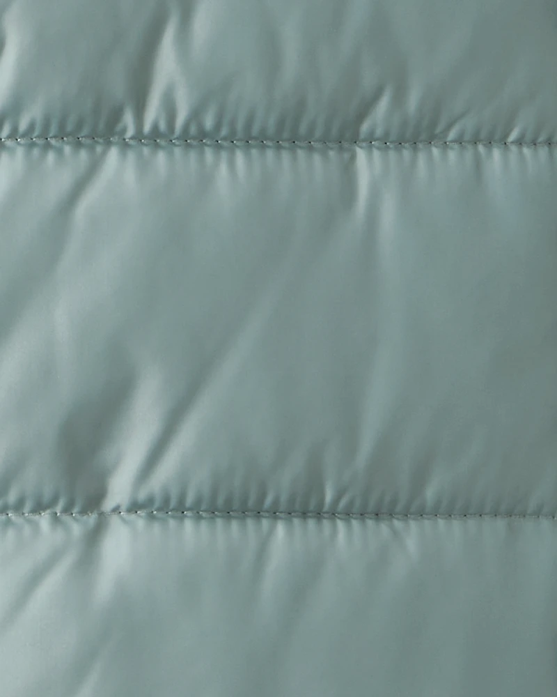 Kid Hooded Puffer Jacket - Green