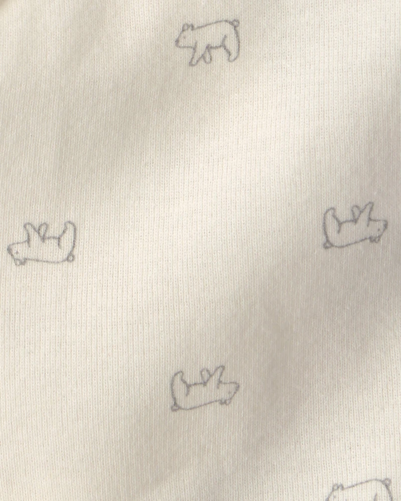 Baby Bear Side-Snap Tank - Cream