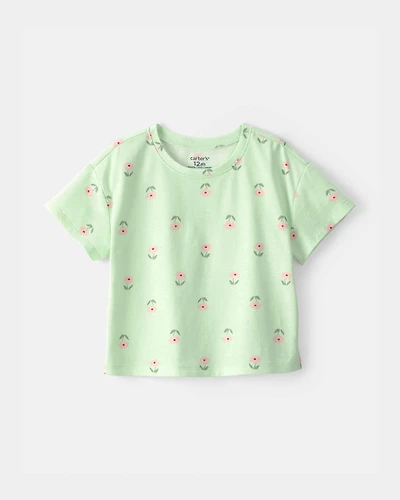 Baby Girl Floral Top - Green