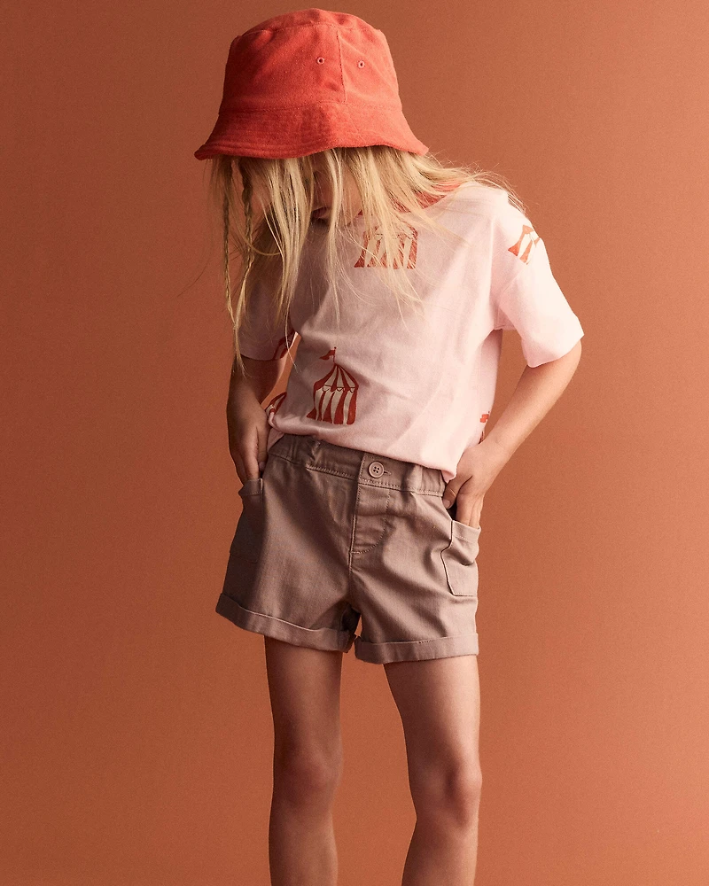 Toddler Girl Mom Short - Mauve