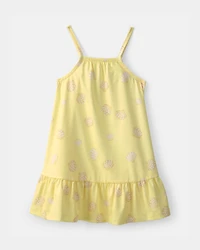 Toddler Girl Shell Swim Dress - Yellow