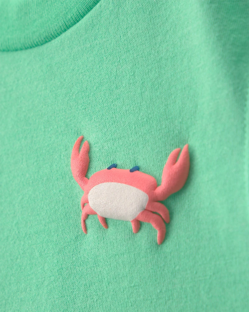 Baby Boy Crab Graphic Tee - Green