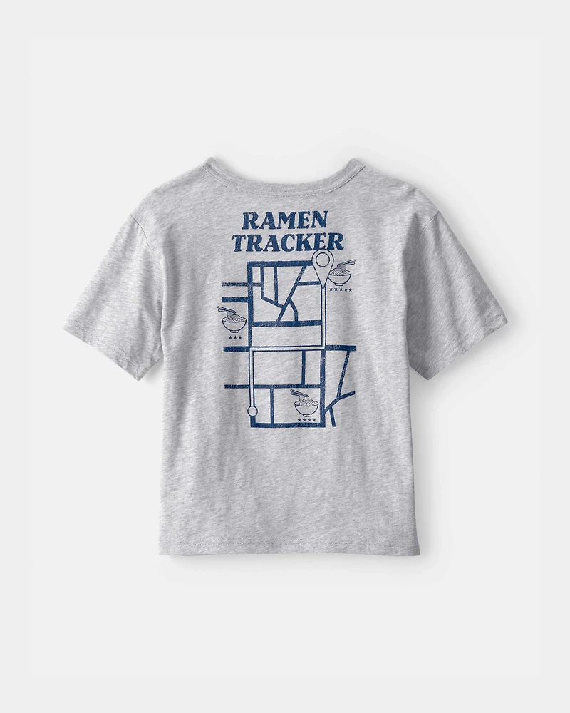 Boys Ramen Graphic Tee - Grey