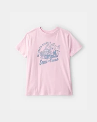 Boys Semi-Truck Graphic Tee - Pink