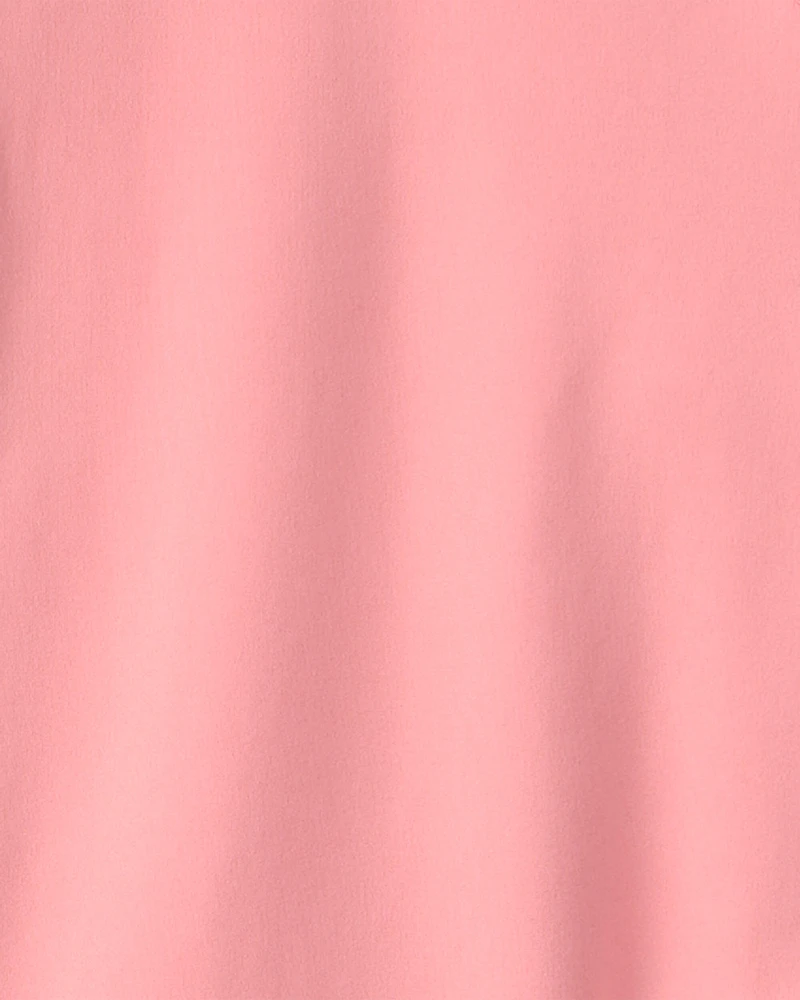 Girls Solid Active Zip-Up Jacket - Pink