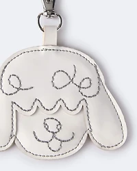 Toddler Girl Poodle Bag Charm - Cream