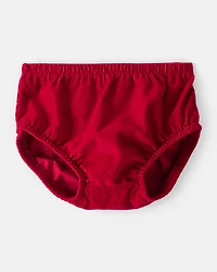 Baby Girl Corduroy Long-Sleeve Dress - Red