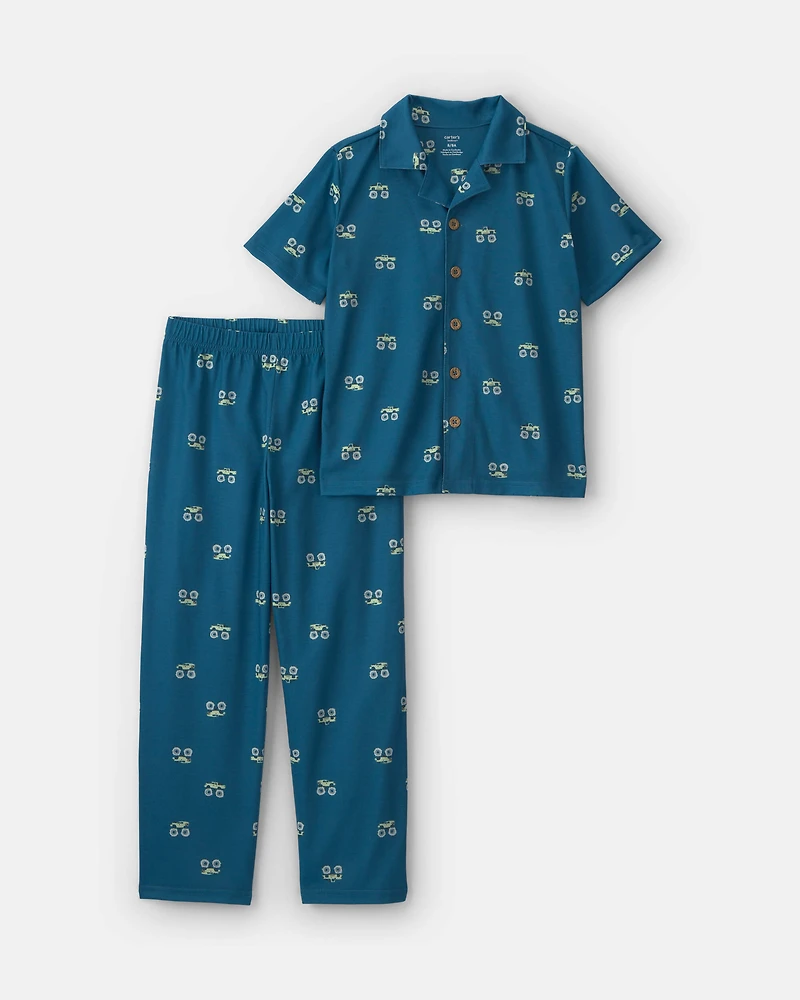 Boys Monster Truck 2-Piece Pyjama Set