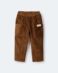 Toddler Boy Corduroy Pocket Pant - Cinnamon