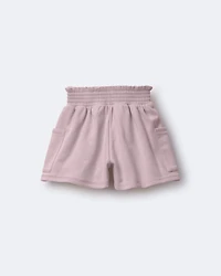 Toddler Girl Swing Short with Pockets - Rose