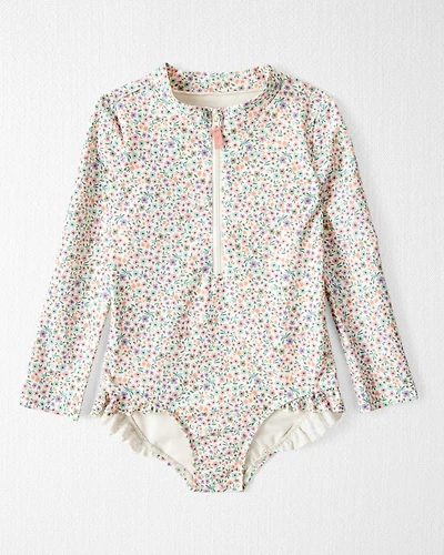 Toddler Girl Recycled Ruffle Swimsuit