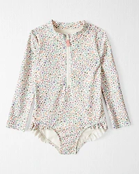 Toddler Girl Recycled Ruffle Swimsuit