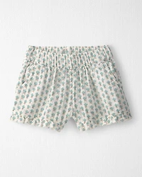 Baby Girl 2-Piece Organic Cotton Gauze Top & Short Set Floral
