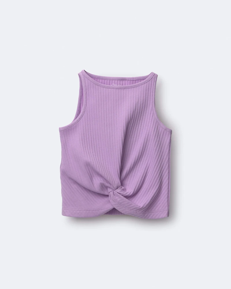 Toddler Girl Tie-Front Tank - Purple