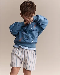 Toddler Baking Wide-Arm Pocket Sweatshirt - Teal