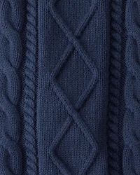 Baby Organic Cotton Cable Knit Overalls