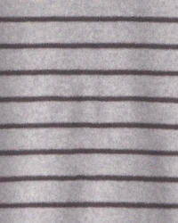 Baby Boy Monster Striped Fleece 2-Way Zip Sleeper - Grey