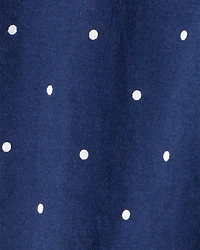 Baby Girl Fruit Print Cotton Long-Sleeve Tee & Pant Set - Blue