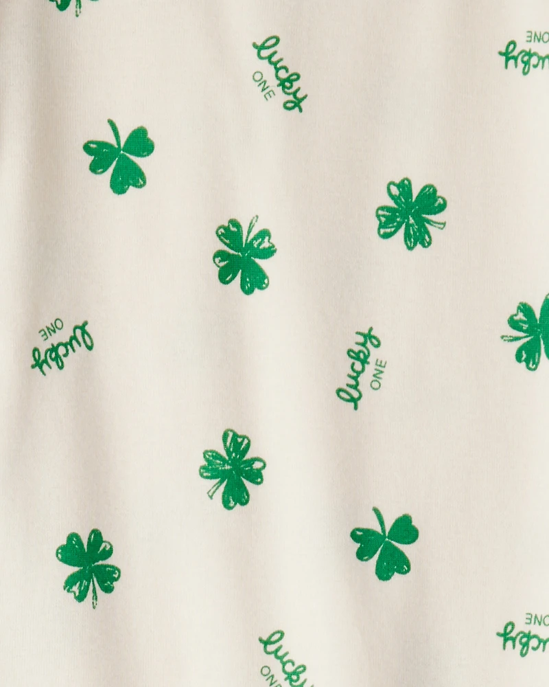 Kid St. Patrick's Day 100% Cotton Snug Fit 2-Piece Pyjamas - Ivory