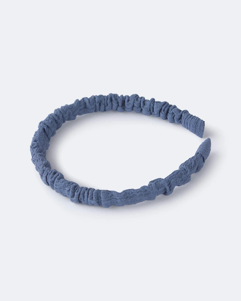Toddler Girl 3-Pack Headbands - Dark Grey/Yellow/Purple
