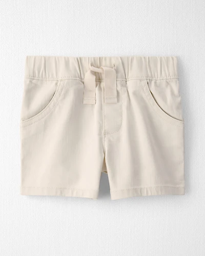 Toddler Boy Organic Cotton Shorts Cream