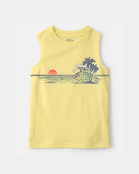 Boys Beach Graphic Tank - Yellow