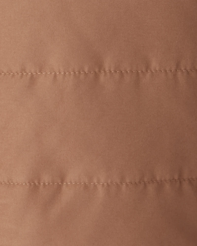 Baby Boy Hooded Midweight Jacket - Brown