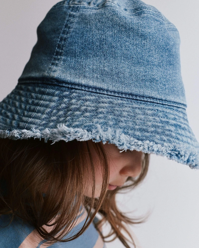 Toddler Denim Bucket Hat - Light Wash